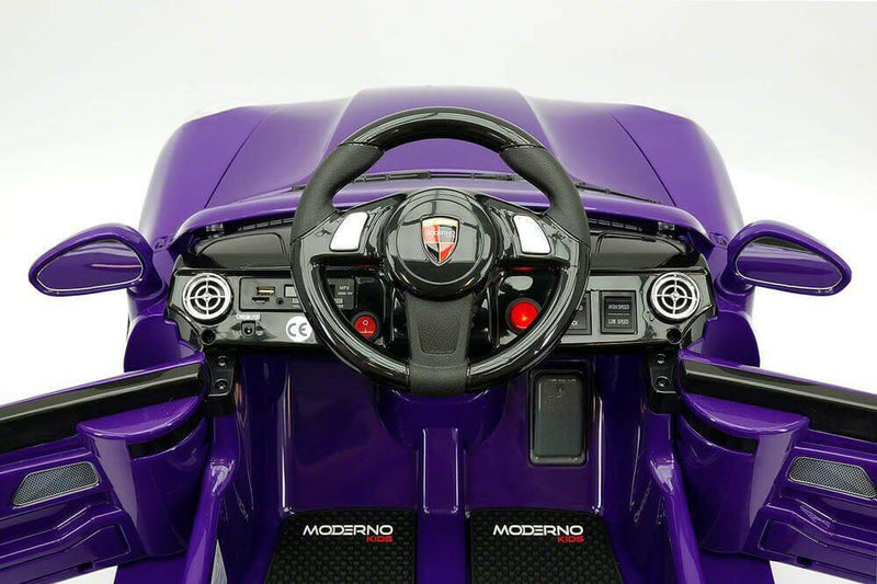12V Licensed Kids Roadster Ride-On Car With R/C Remote MP3 LED Lights - Kids Eye Candy
