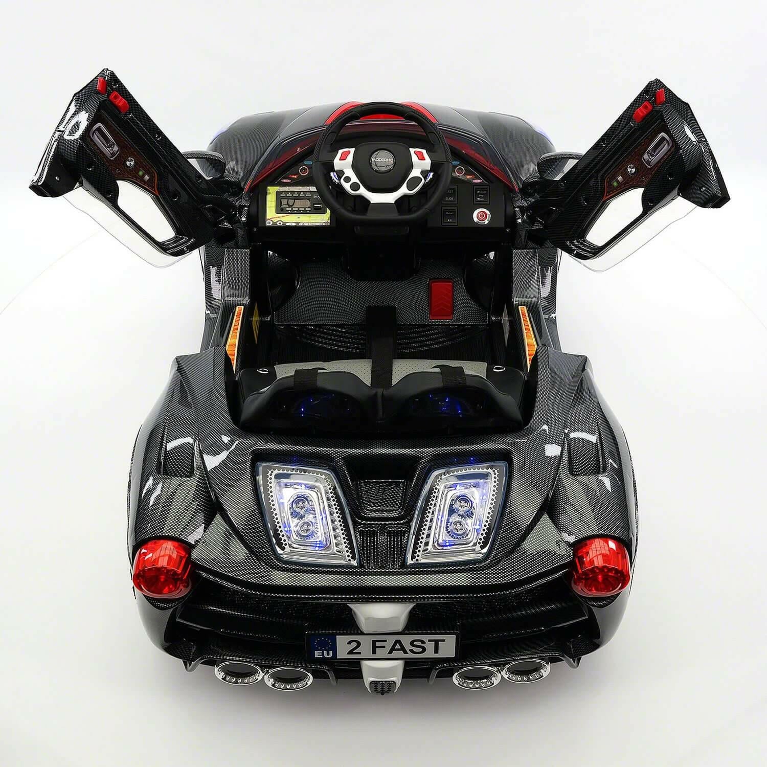 Spider GT 12V Ride-On Car w/ Parental Remote, MP3, Butterfly Doors, LED Lights - Kids Eye Candy 