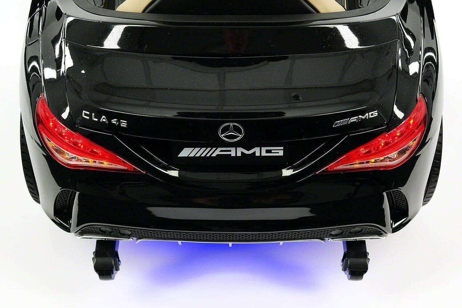 Mercedes Kids 12V CLA45 Ride-On Car Parental Remote, MP3, Leather Seats, LED - Kids Eye Candy