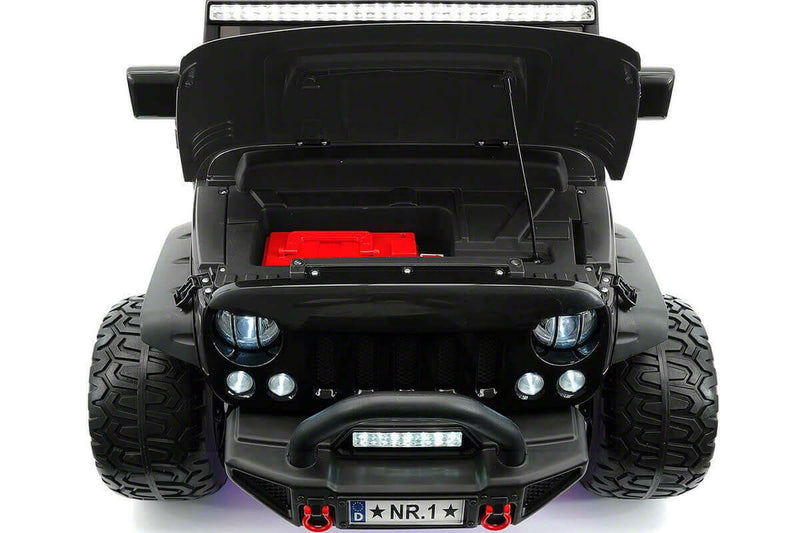 Explorer 12V Kids Truck Best Ride-On Two-Seater Parent Remote, MP3, Leather Seats, LED Wheels - Kids Eye Candy