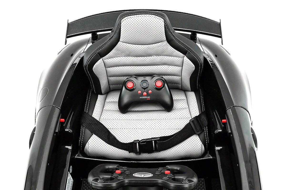 Mercedes Kids 12V GT AMG Ride-On Car Parental Remote, MP3, Leather Seats, LED Lights - Kids Eye Candy