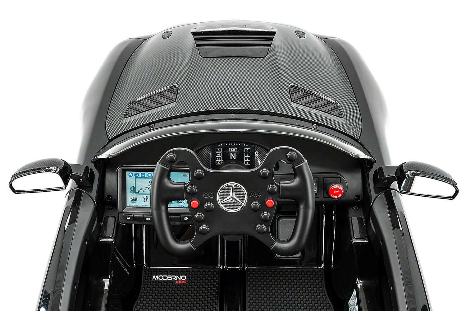 Mercedes Kids 12V GT AMG Ride-On Car Parental Remote, MP3, Leather Seats, LED Lights - Kids Eye Candy
