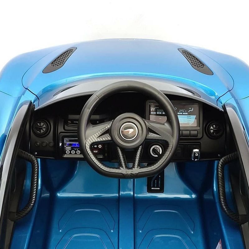 McLaren Kids 12V Ride-On Car Parental Remote, MP3, Leather Seats, LED Lights - Kids Eye Candy