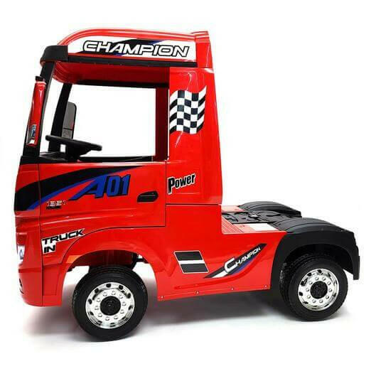 Mercedes Kids 12V Ride-On Semi Truck Bluetooth MP3 LED Lights - Kids Eye Candy