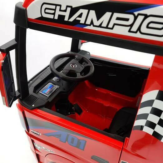 Mercedes Kids 12V Ride-On Semi Truck Bluetooth MP3 LED Lights - Kids Eye Candy