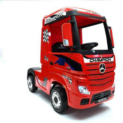 Mercedes Kids 12V Ride-On Semi Truck Bluetooth MP3 LED Lights - Kids Eye Candy