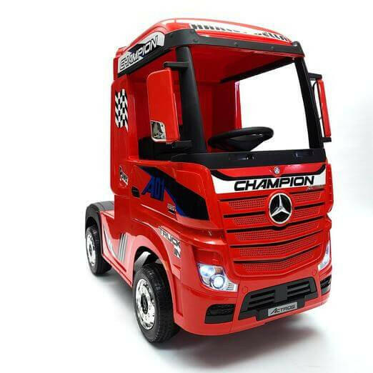 Mercedes Kids 12V Ride-On Semi Truck Bluetooth MP3 LED Lights - Kids Eye Candy