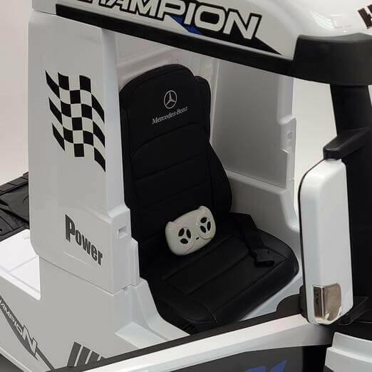 Mercedes Kids 12V Ride-On Semi Truck Bluetooth MP3 LED Lights - Kids Eye Candy