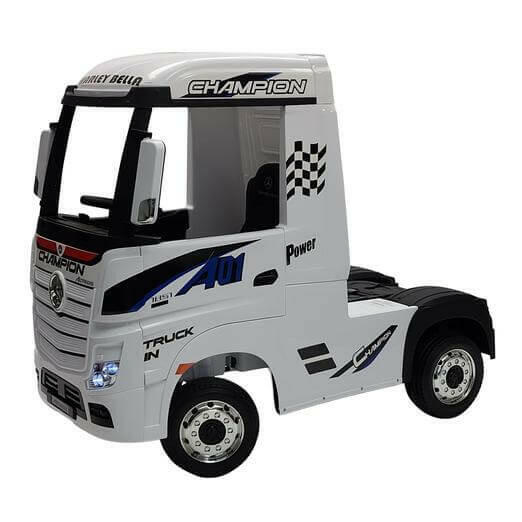 Mercedes Kids 12V Ride-On Semi Truck Bluetooth MP3 LED Lights - Kids Eye Candy