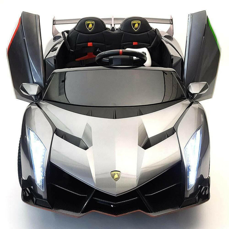 Lamborghini Veneno 12V Kids Ride-On Car w/ Parental Remote, MP4, LED Lights - Kids Eye Candy