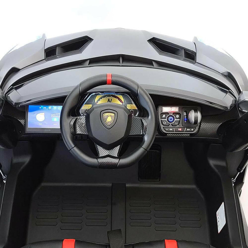 Lamborghini Veneno 12V Kids Ride-On Car w/ Parental Remote, MP4, LED Lights - Kids Eye Candy