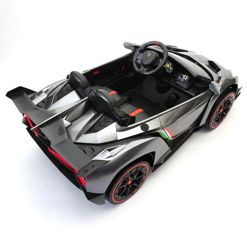 Lamborghini Veneno 12V Kids Ride-On Car w/ Parental Remote, MP4, LED Lights - Kids Eye Candy