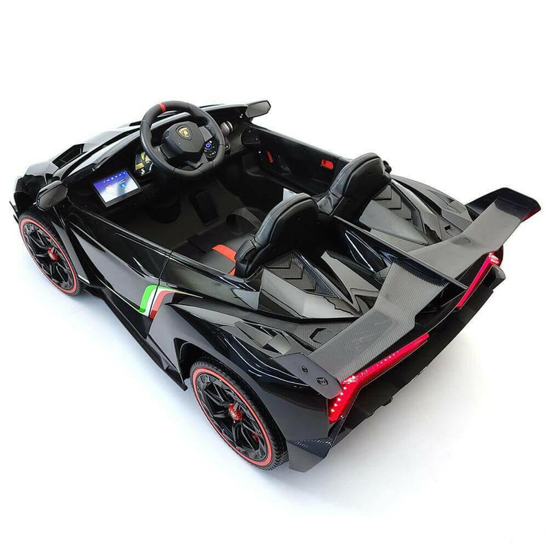 Lamborghini Veneno 12V Kids Ride-On Car w/ Parental Remote, MP4, LED Lights - Kids Eye Candy