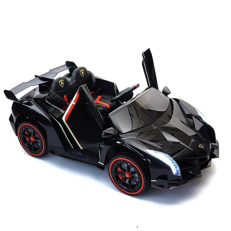 Lamborghini Veneno 12V Kids Ride-On Car w/ Parental Remote, MP4, LED Lights - Kids Eye Candy