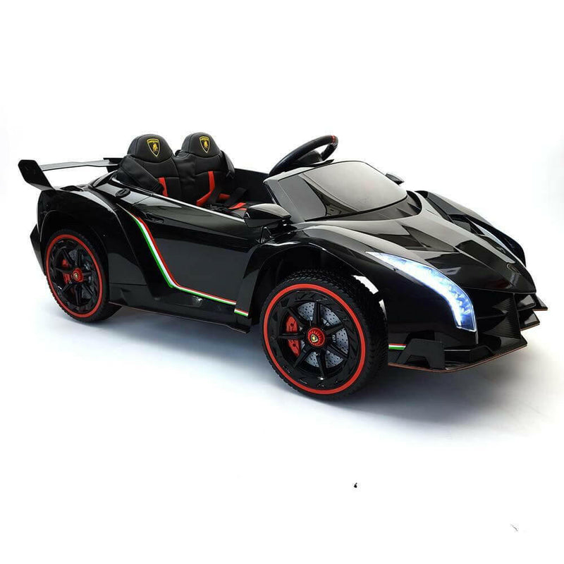 Lamborghini Veneno 12V Kids Ride-On Car w/ Parental Remote, MP4, LED Lights - Kids Eye Candy