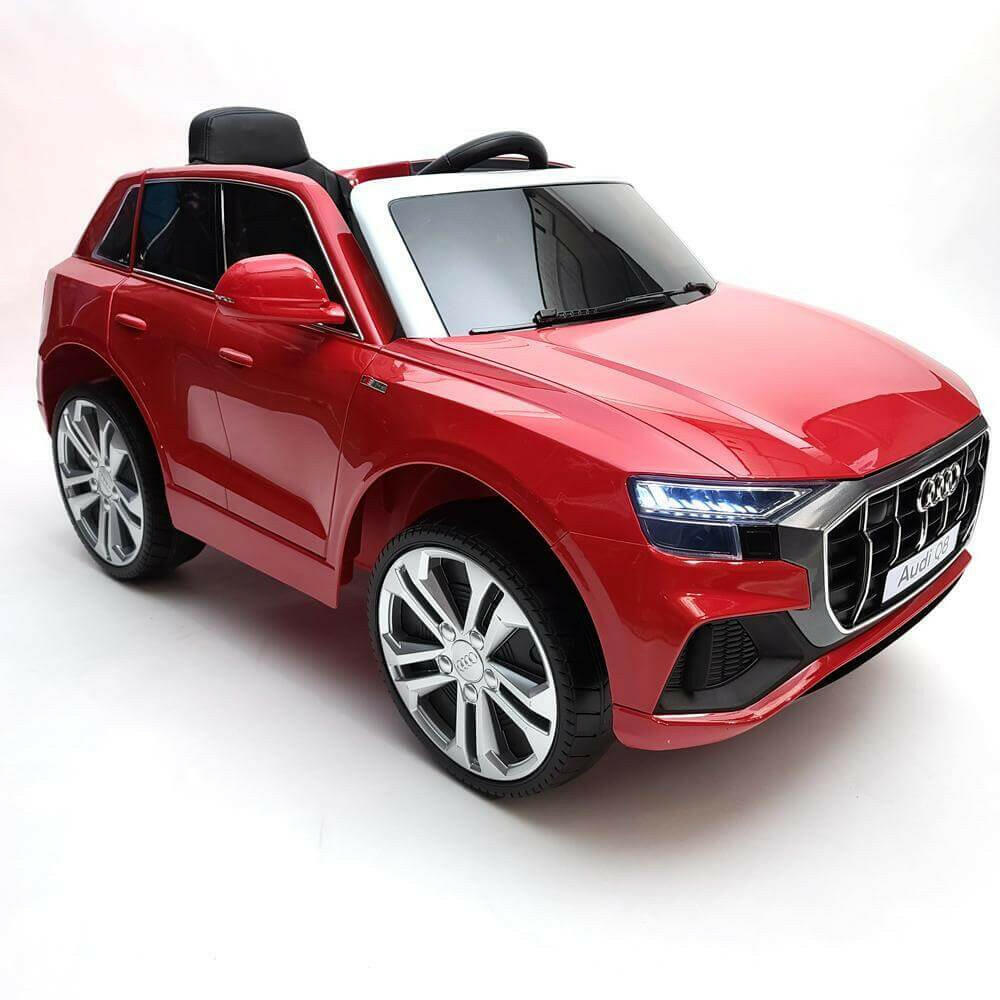 Audi Q8 12V Ride-On Kids Car Remote Control, MP3, Leather Seats, LED Lights - Kids Eye Candy 