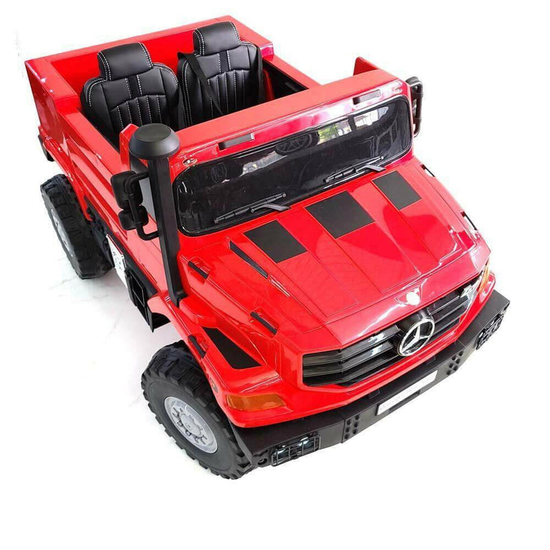 24V Mercedes Kids Zetros Ride-On Electric with Parental Remote, MP3, Leather Seats, Trunk Space - Kids Eye Candy 