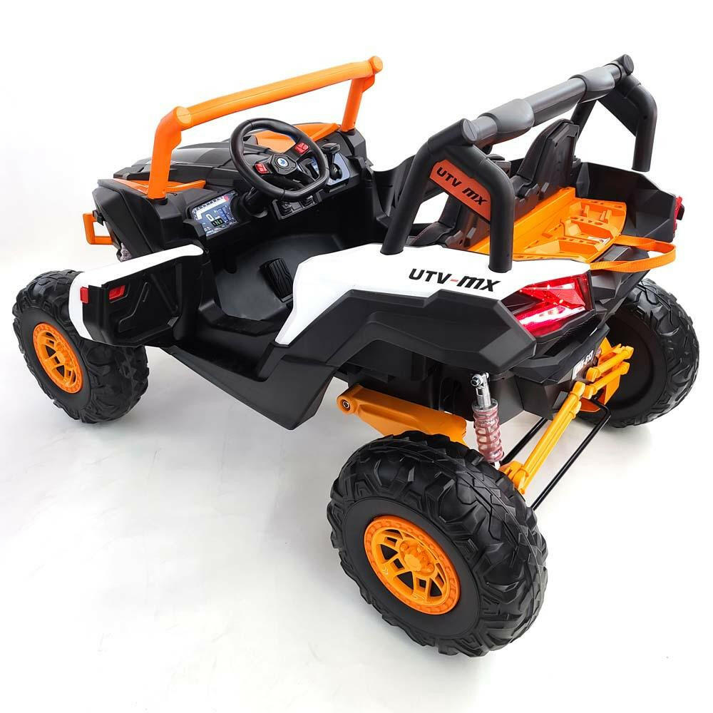 Kids Electric 24V Sport Buggy MP4 TV Screen 2 Leather Seats Remote Control - Kids Eye Candy 