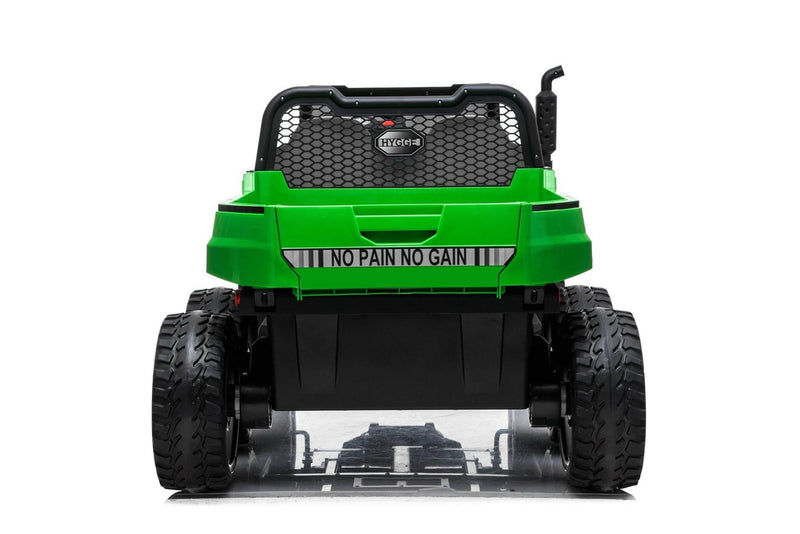 24V 4x4 Freddo Toys 6 Wheels Tractor Trailer 2 Seater Ride on with Parental Remote Control for 3+ Years - Dti Direct USA