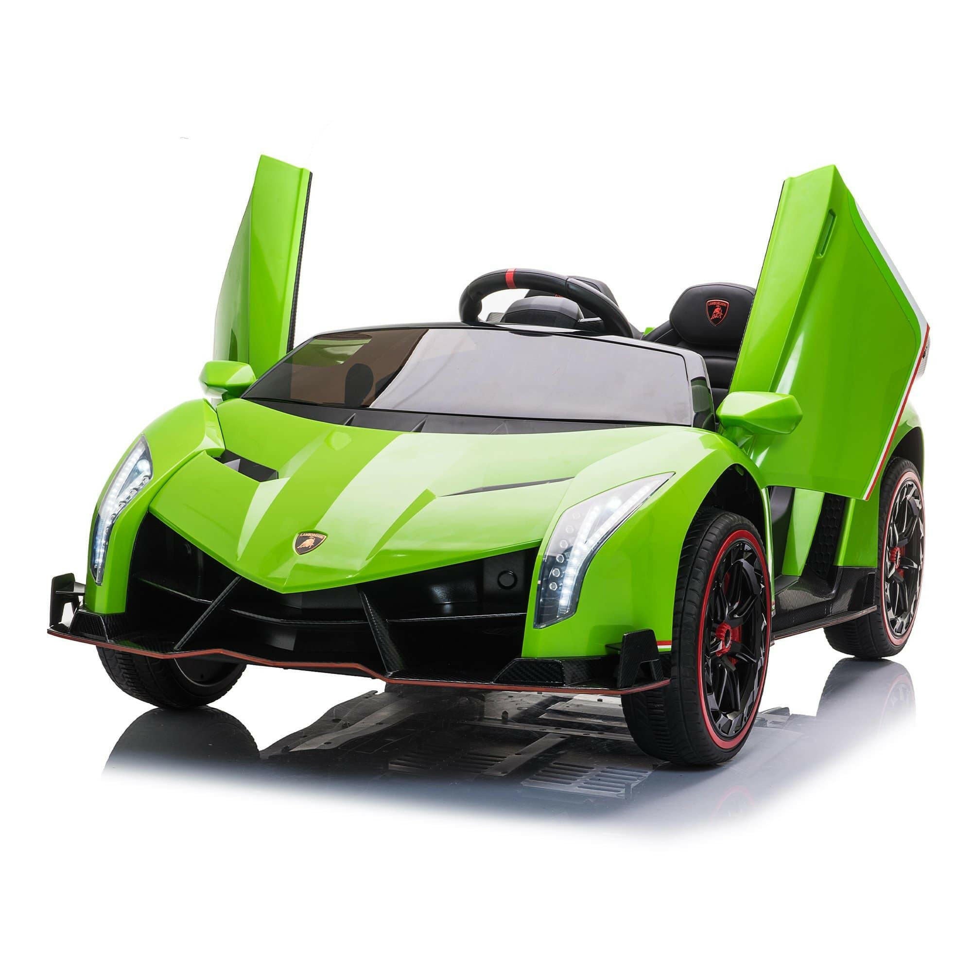 24V 4x4 Lamborghini Veneno 2 Seater Ride on with Parental Remote Control for 3-8 Years - Dti Direct USA