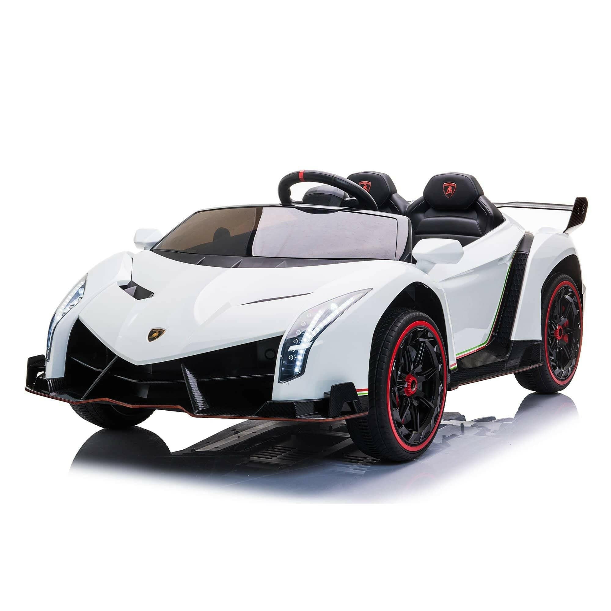 24V 4x4 Lamborghini Veneno 2 Seater Ride on with Parental Remote Control for 3-8 Years - Dti Direct USA