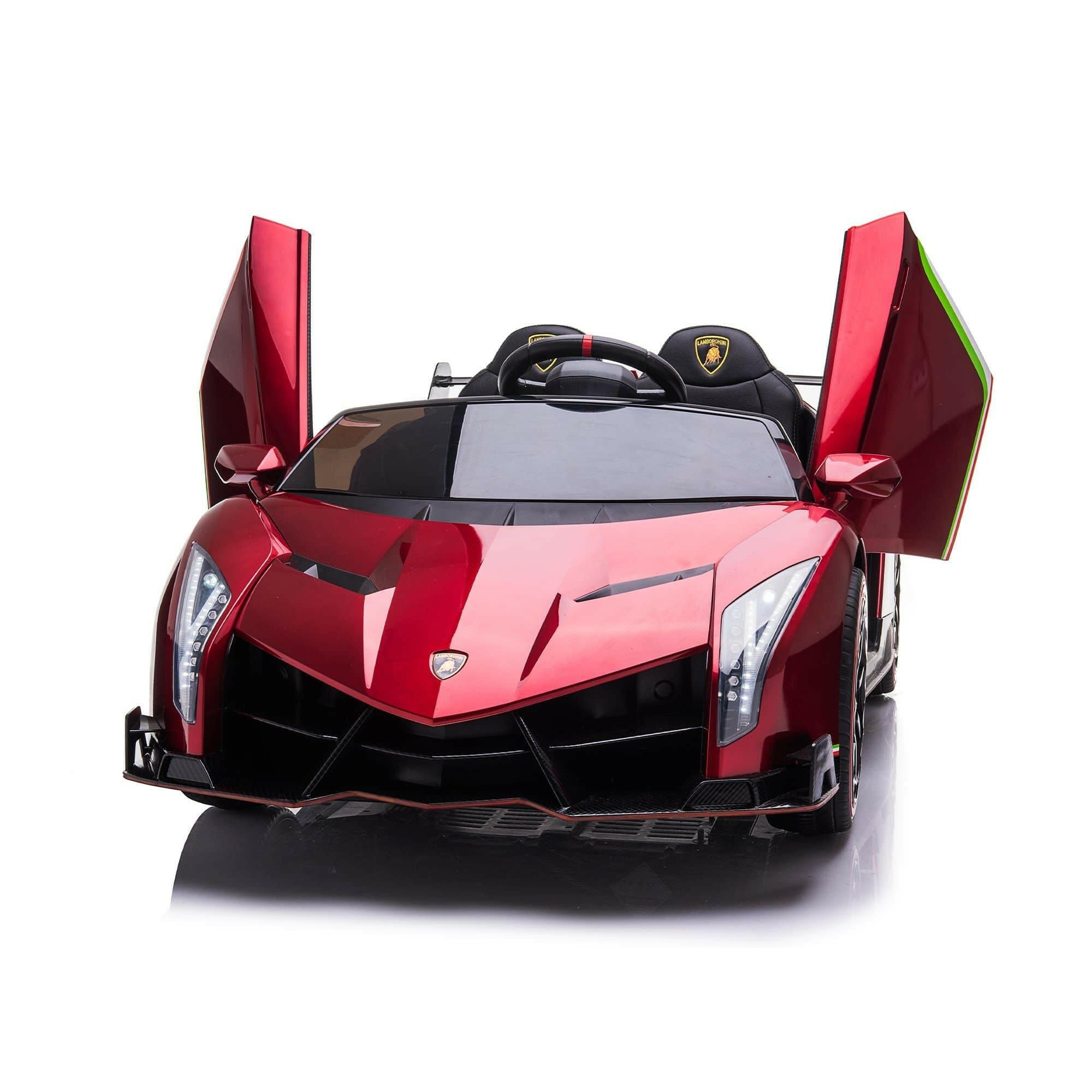 24V 4x4 Lamborghini Veneno 2 Seater Ride on with Parental Remote Control for 3-8 Years - Dti Direct USA