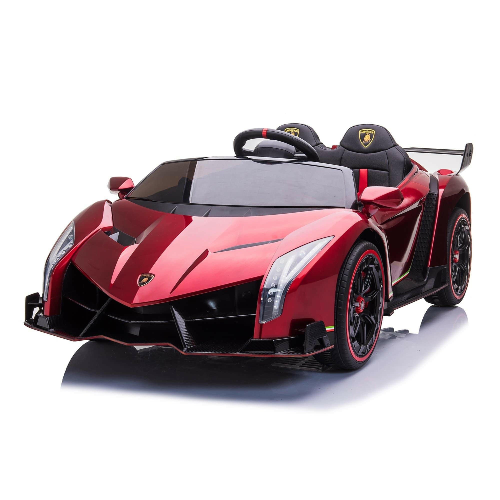 24V 4x4 Lamborghini Veneno 2 Seater Ride on with Parental Remote Control for 3-8 Years - Dti Direct USA