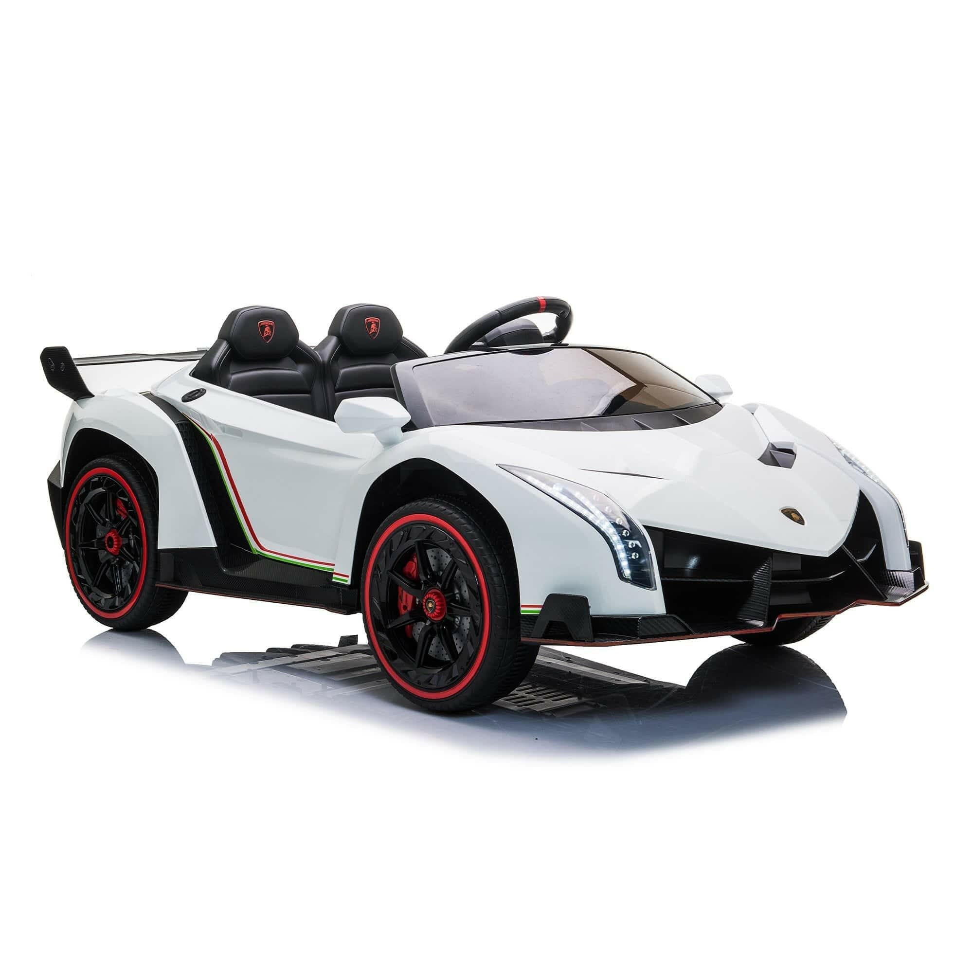 24V 4x4 Lamborghini Veneno 2 Seater Ride on with Parental Remote Control for 3-8 Years - Dti Direct USA