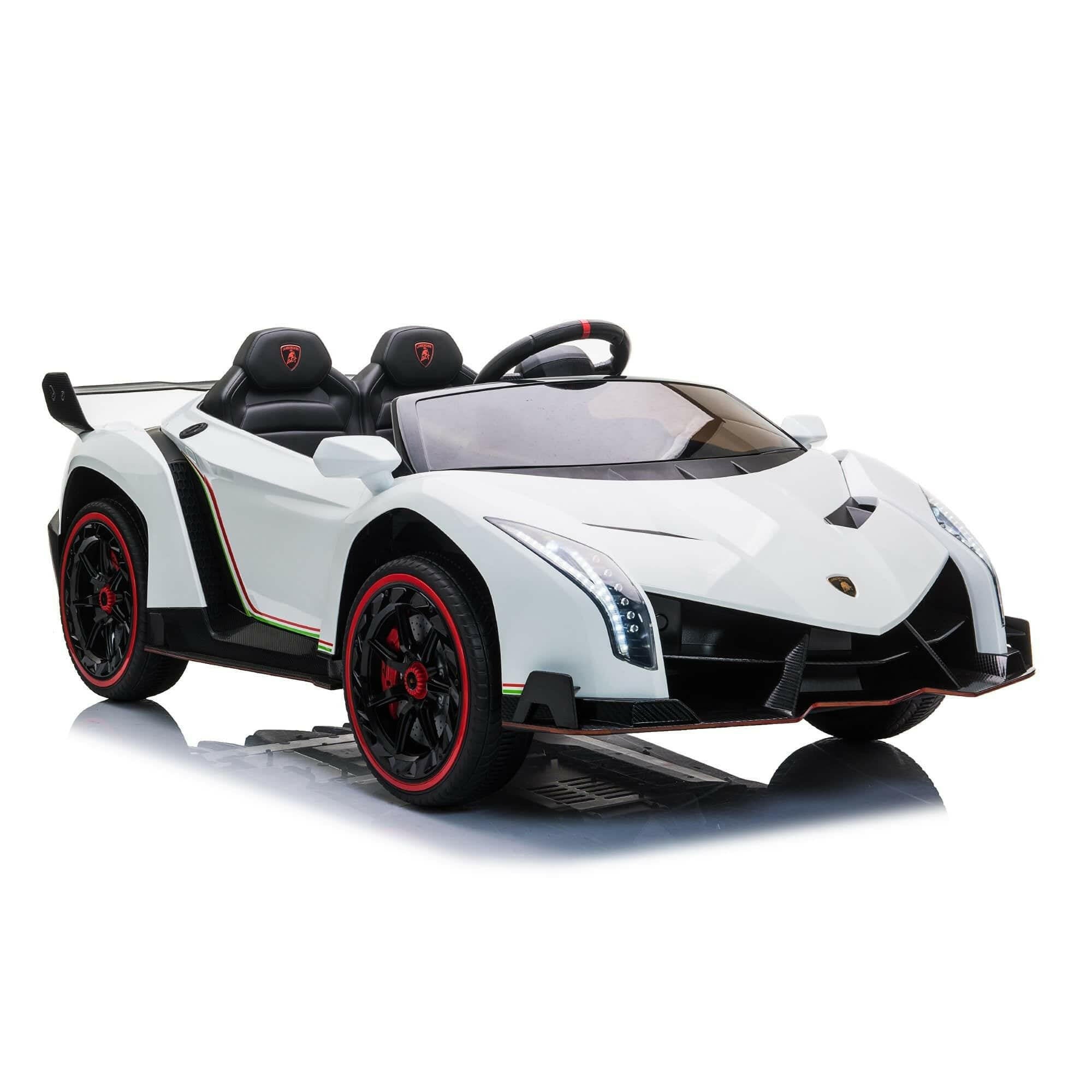 24V 4x4 Lamborghini Veneno 2 Seater Ride on with Parental Remote Control for 3-8 Years - Dti Direct USA