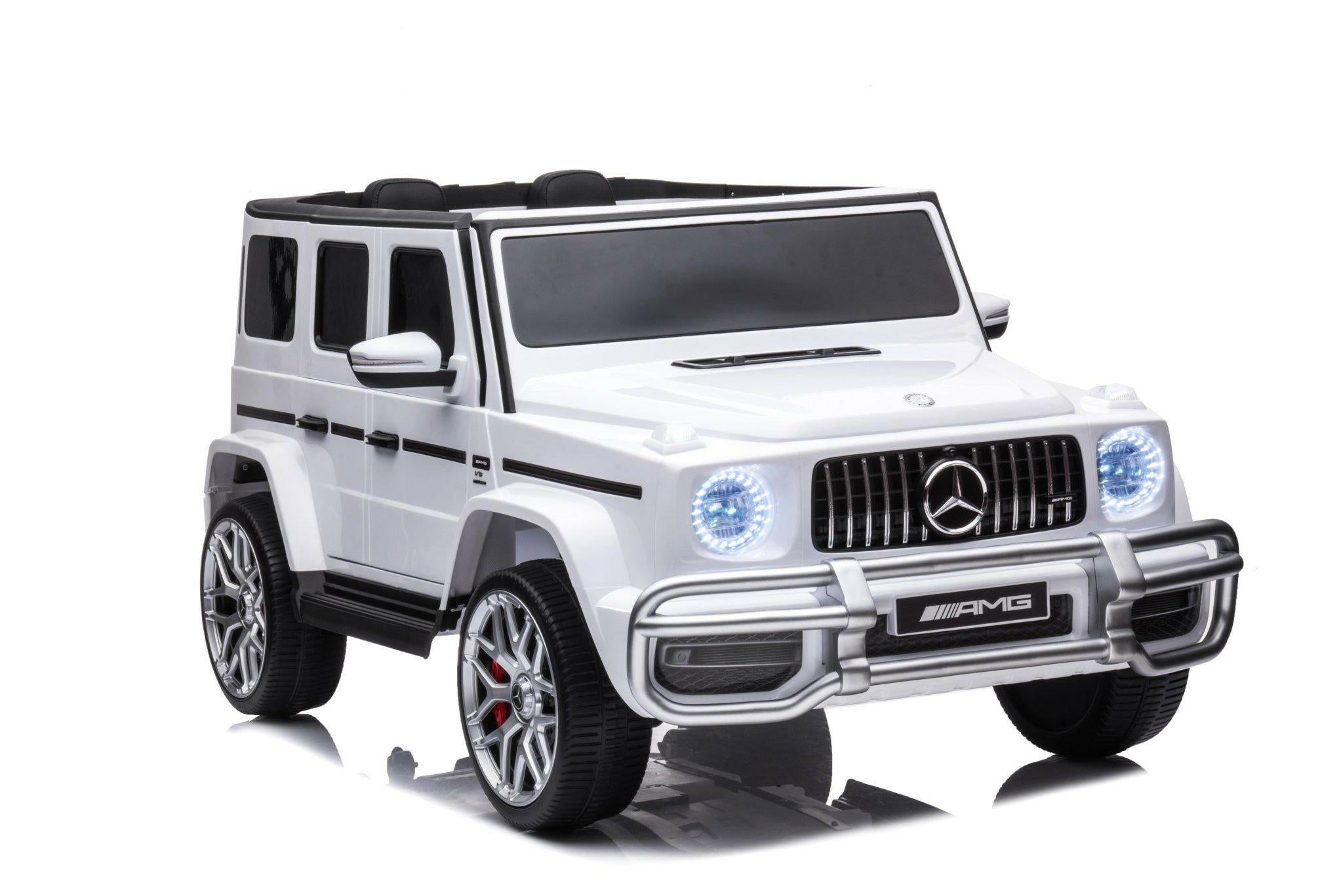 24V 4x4 Mercedes G63 2 Seater Ride on Car with Parental Remote Control for 3-8 Years - Dti Direct USA