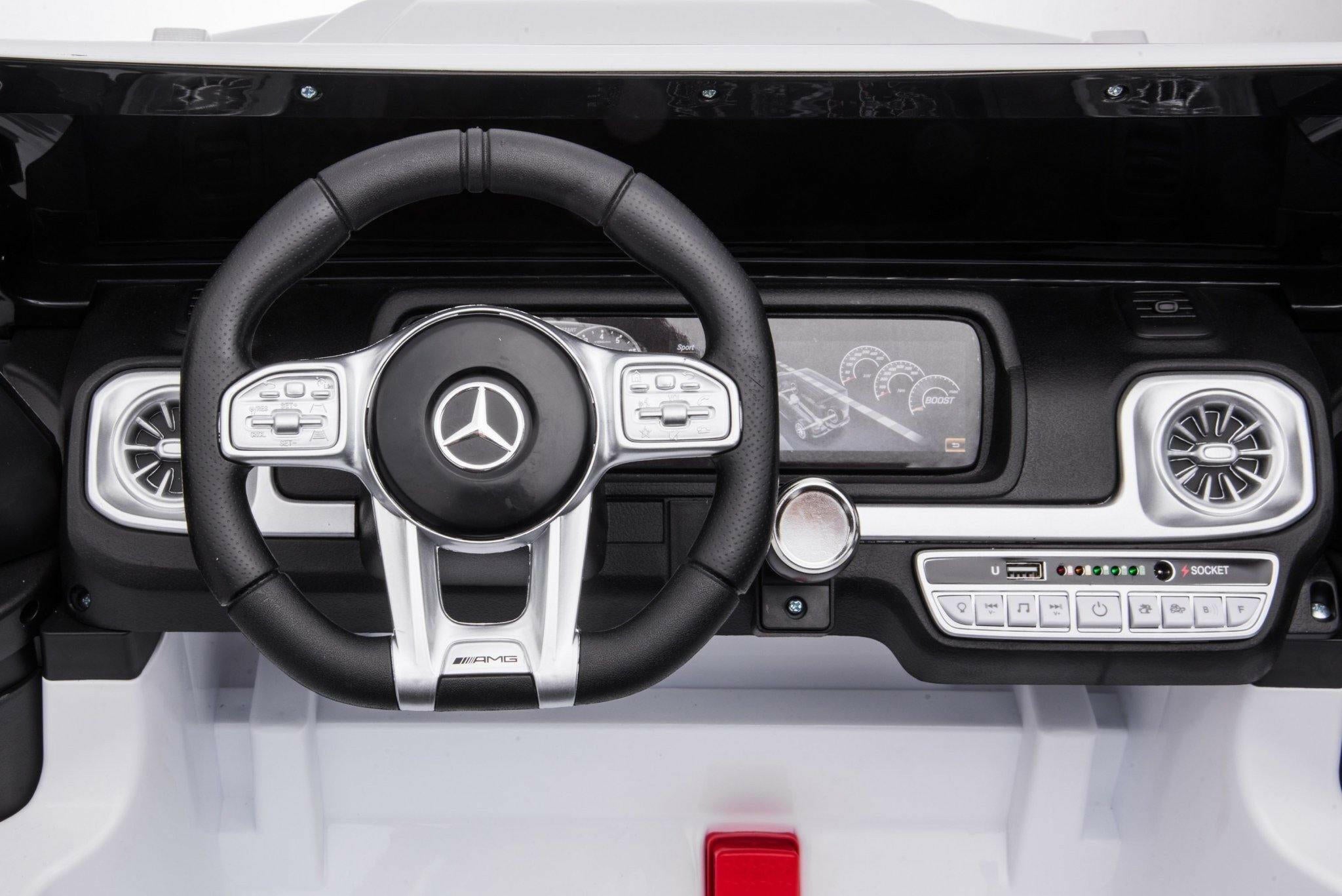 24V 4x4 Mercedes G63 2 Seater Ride on Car with Parental Remote Control for 3-8 Years - Dti Direct USA
