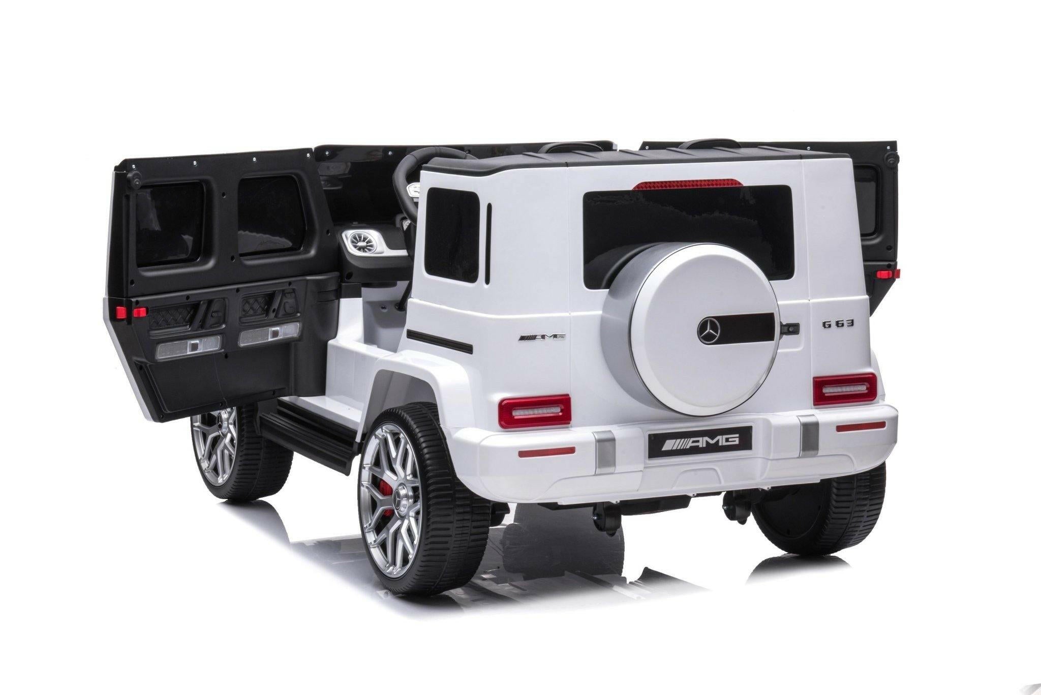 24V 4x4 Mercedes G63 2 Seater Ride on Car with Parental Remote Control for 3-8 Years - Dti Direct USA