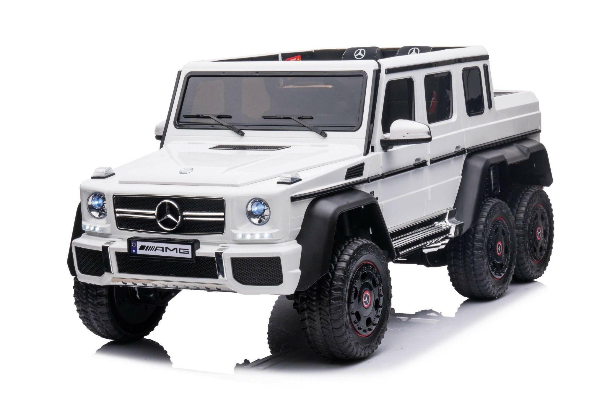 24V 6x6 Mercedes Benz G63 6 Wheels 1 Seater Ride on Car with Parental Remote Control for 3-8 Years - Dti Direct USA