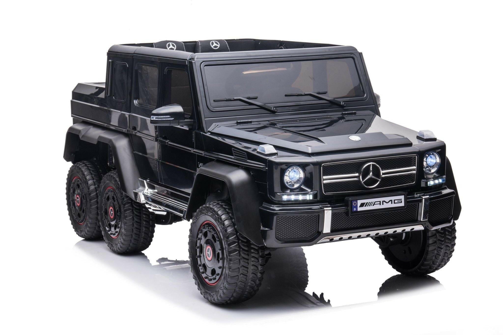 24V 6x6 Mercedes Benz G63 6 Wheels 1 Seater Ride on Car with Parental Remote Control for 3-8 Years - Dti Direct USA