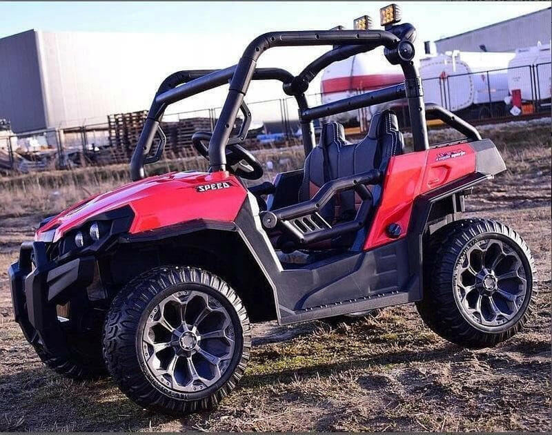 24V Buggy UTV Speed Ride-On Car All Terrain Kids Two-Seater w/ Parental Remote LED Lights - Kids Eye Candy 