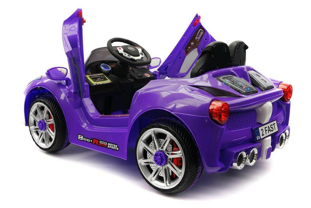 Spider GT 12V Ride-On Car w/ Parental Remote, MP3, Butterfly Doors, LED Lights - Kids Eye Candy 