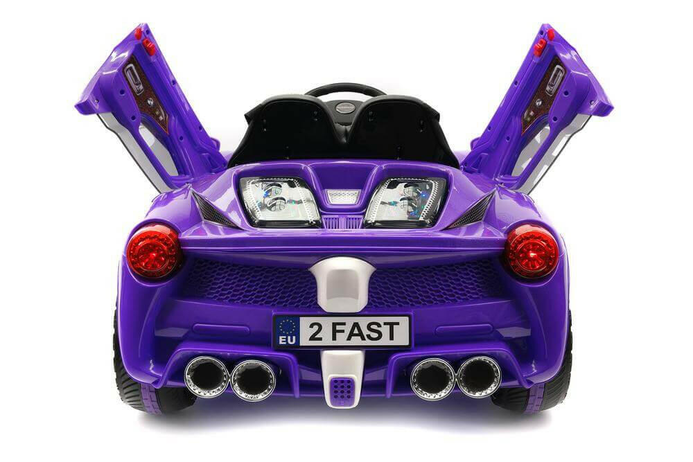 Spider GT 12V Ride-On Car w/ Parental Remote, MP3, Butterfly Doors, LED Lights - Kids Eye Candy 
