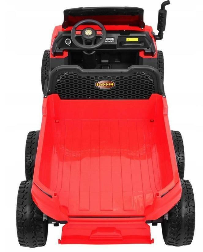 Tractor 24V Ride-On Two-Seater Ride-On Six Wheel Drive with Parental Remote MP3 LED Headlights - Kids Eye Candy