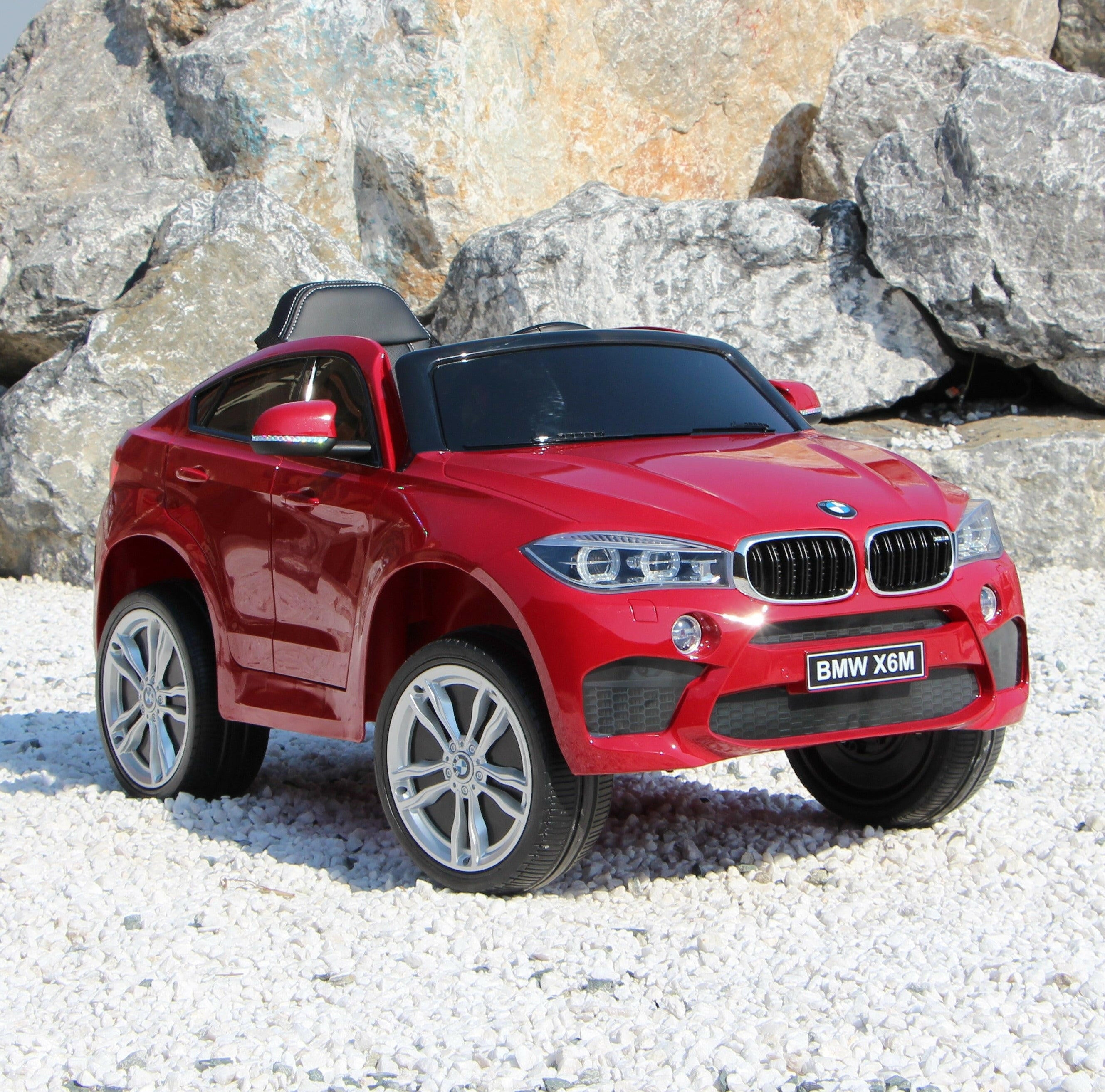 Licensed BMW X6 Kids 12V Ride On Car MP3, Leather Seats, LED