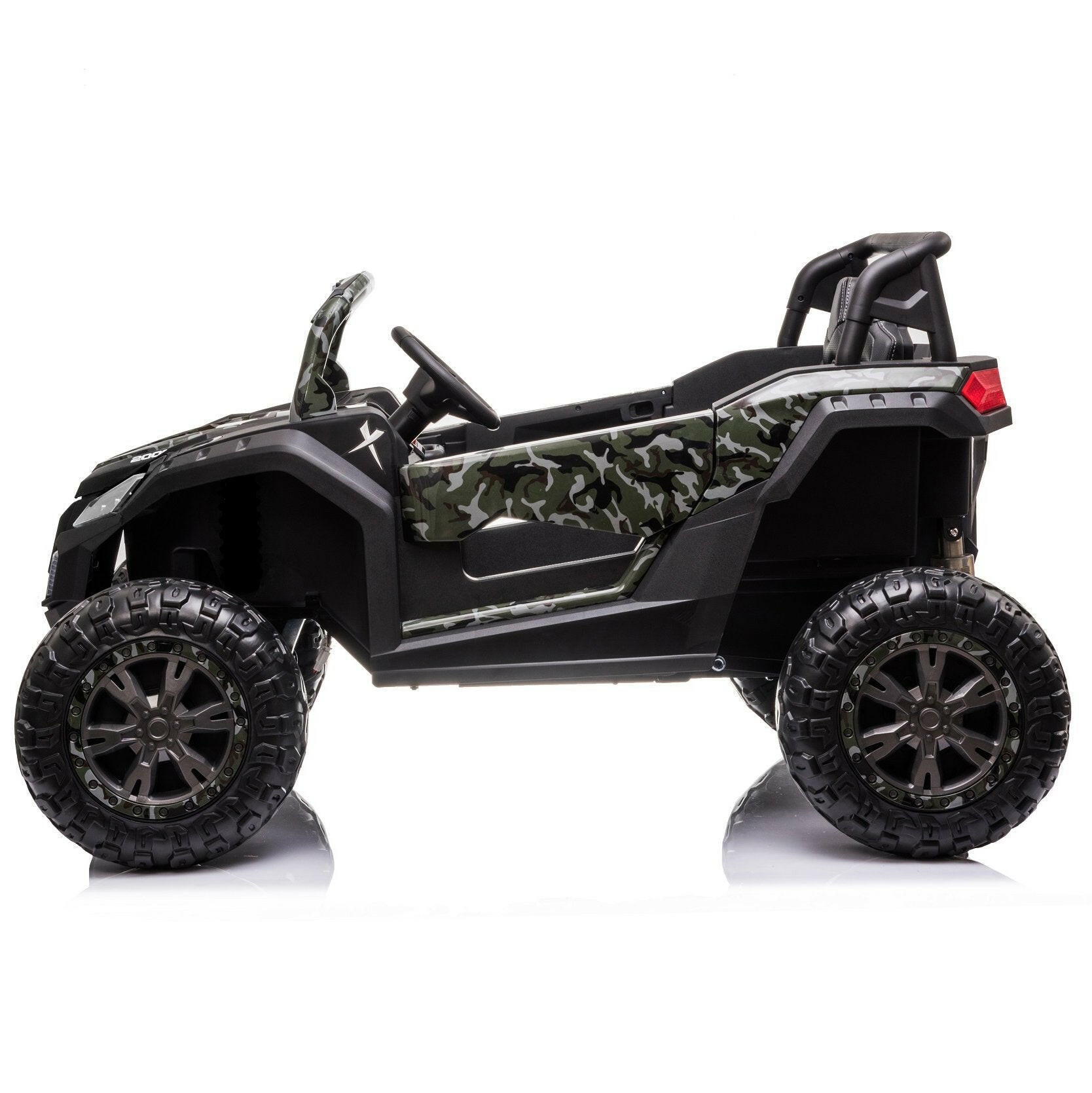 24V Buggy Terrain Ride On 2-Seater Parental Remote, LED