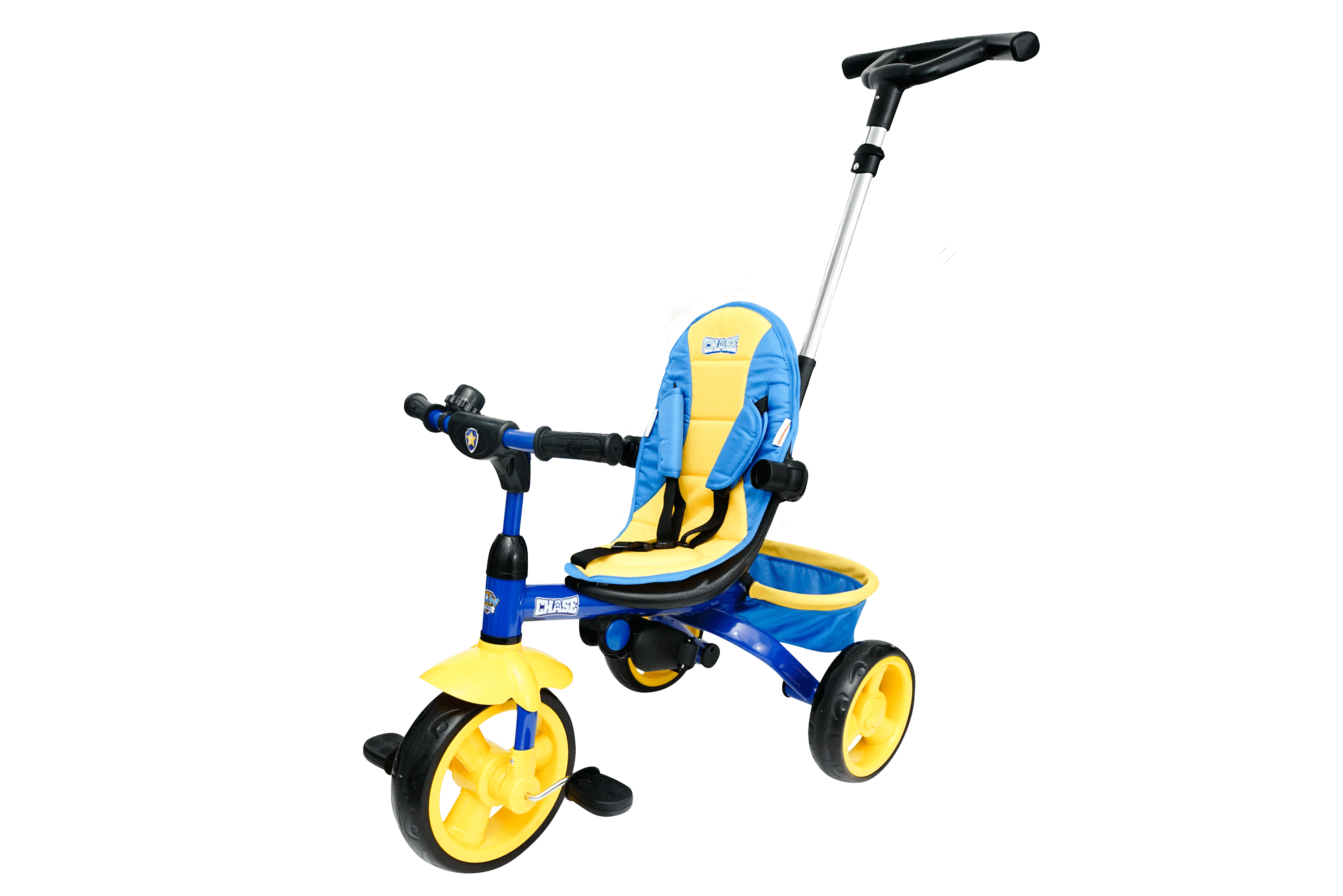Kids Nickelodeon Paw Patrol Chase 4-in-1 Push and Ride Stroller Tricycle - Kids Eye Candy 