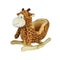 Plush Furry Giraffe Ride-On Rocking Toy - Kids Eye Candy