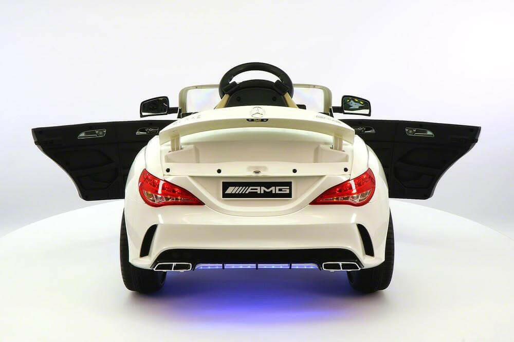 Mercedes Kids 12V CLA45 Ride-On Car Parental Remote, MP3, Leather Seats, LED - Kids Eye Candy