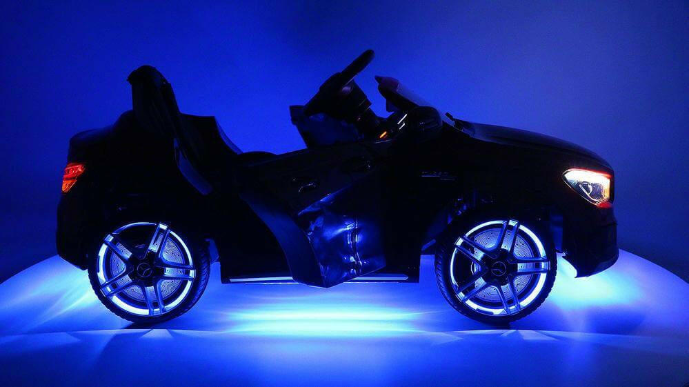Mercedes Kids 12V CLA45 Ride-On Car Parental Remote, MP3, Leather Seats, LED - Kids Eye Candy