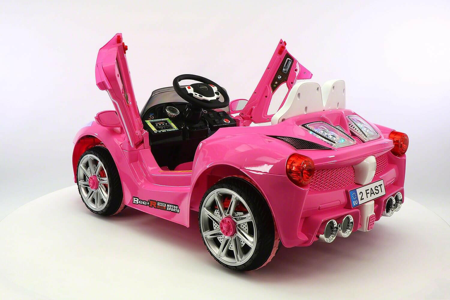 Spider GT 12V Ride-On Car w/ Parental Remote, MP3, Butterfly Doors, LED Lights - Kids Eye Candy 