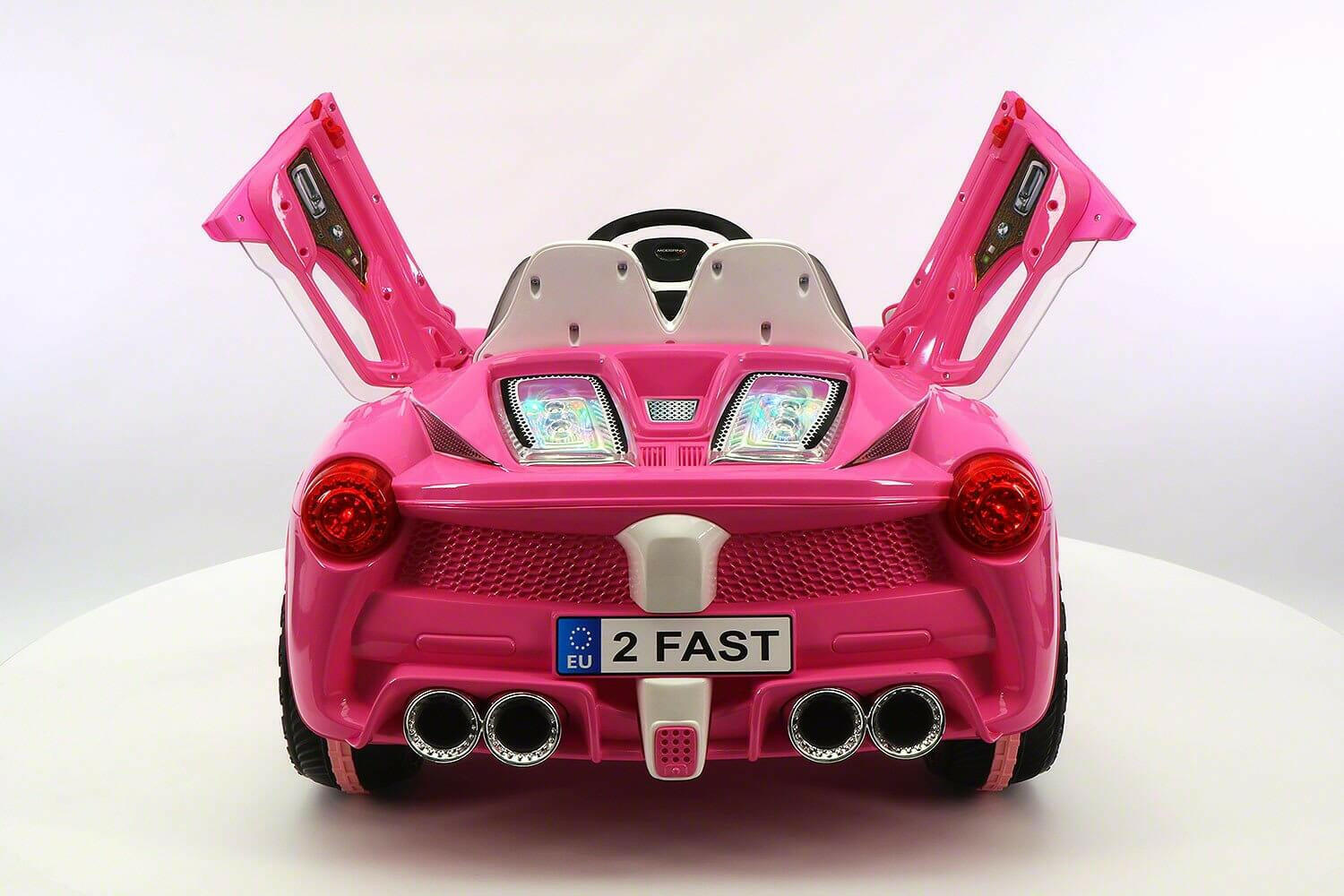 Spider GT 12V Ride-On Car w/ Parental Remote, MP3, Butterfly Doors, LED Lights - Kids Eye Candy 