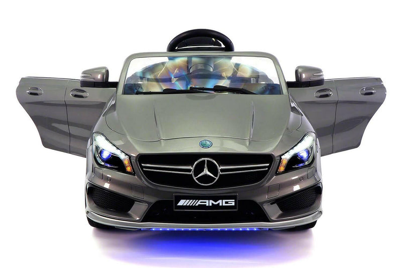 Mercedes Kids 12V CLA45 Ride-On Car Parental Remote, MP3, Leather Seats, LED - Kids Eye Candy