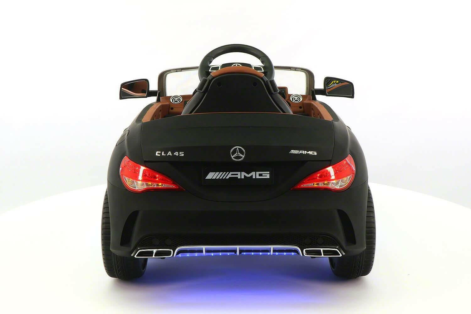 Mercedes Kids 12V CLA45 Ride-On Car Parental Remote, MP3, Leather Seats, LED - Kids Eye Candy
