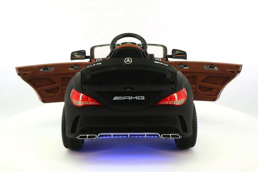 Mercedes Kids 12V CLA45 Ride-On Car Parental Remote, MP3, Leather Seats, LED - Kids Eye Candy