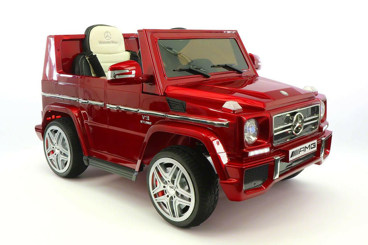 12V Mercedes G65 Truck AMG Kids Ride-On Car w/ MP3, Remote, LED Lights - Kids Eye Candy